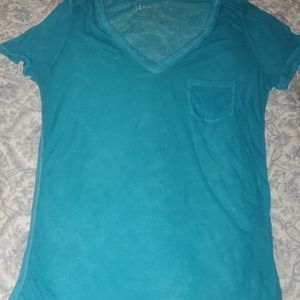 Aeropostle teal sheer top